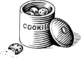 Drawing of cookies and cookie jar