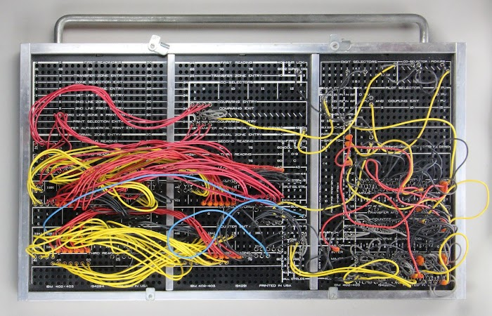 Photo of a control panel for the IBM 402 Accounting Machine