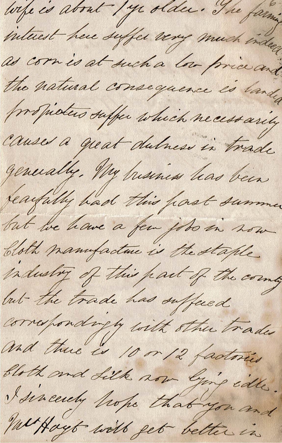 Image of page 6 of Peter's letter